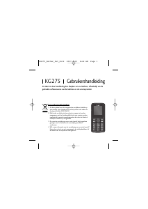 Handleiding LG KG275 Mobiele telefoon