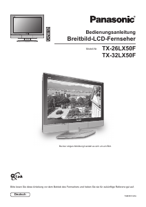 Bedienungsanleitung Panasonic TX-32LX50F LCD fernseher