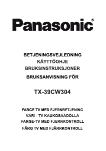 Bruksanvisning Panasonic TX-39CW304 LCD TV