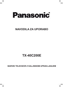 Priročnik Panasonic TX-40C200E LCD-televizor