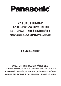 Kasutusjuhend Panasonic TX-40C300E LCD-teler