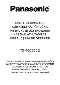 Manuál Panasonic TX-40C300E LCD televize