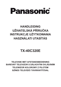 Használati útmutató Panasonic TX-40C320E LCD-televízió
