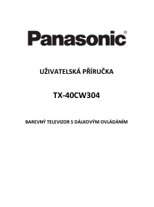 Manuál Panasonic TX-40CW304 LCD televize