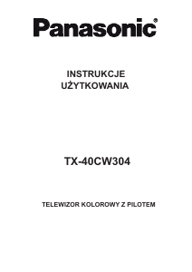 Instrukcja Panasonic TX-40CW304 Telewizor LCD