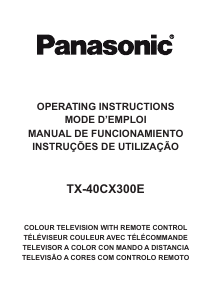 Manual Panasonic TX-40CX300E LCD Television