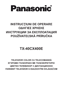 Návod Panasonic TX-40CX400E LCD televízor