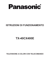 Manuale Panasonic TX-40CX400E LCD televisore