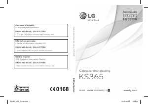 Handleiding LG KS365 Mobiele telefoon