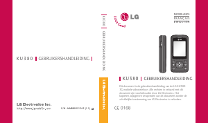 Mode d’emploi LG KU380 Téléphone portable