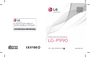 Mode d’emploi LG P990 Téléphone portable