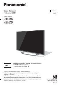Mode d’emploi Panasonic TX-40FXF687 Téléviseur LCD