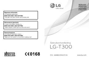 Handleiding LG T300 Mobiele telefoon
