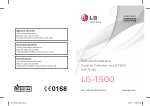 Handleiding LG T500 Mobiele telefoon