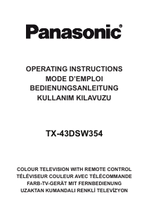 Kullanım kılavuzu Panasonic TX-43DSW354 LCD televizyon