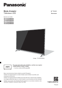 Mode d’emploi Panasonic TX-43GXW904 Téléviseur LCD