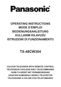 Manuale Panasonic TX-48CW304 LCD televisore