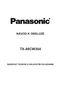 Manuál Panasonic TX-48CW304 LCD televize