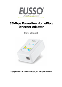 Handleiding EUSSO UPL5500 Powerline adapter