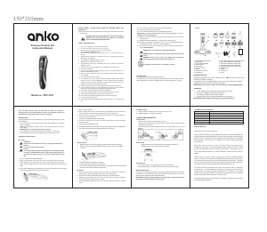 Manual Anko RFC-1351 Beard Trimmer