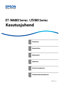 Kasutusjuhend Epson EcoTank Pro L15180 Multifunktsionaalne printer