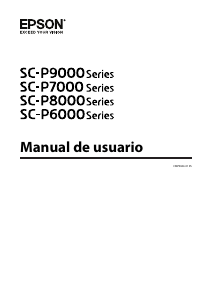 Manual de uso Epson SureColor SC-P9000V Impresora