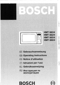 Handleiding Bosch HMT880H Magnetron