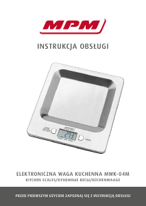 Instrukcja MPM MWK-04M Waga kuchenna