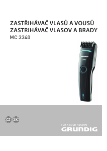 Manuál Grundig MC 3340 Zastřihávač vlasů