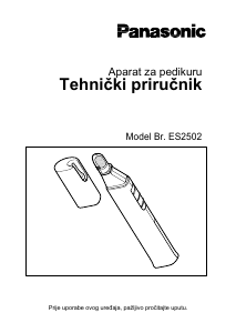 Priručnik Panasonic ES-2502 Set za manikuru i pedikuru