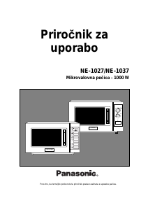 Priročnik Panasonic NE-1027 Mikrovalovna pečica