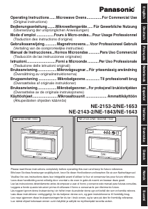 Bedienungsanleitung Panasonic NE-1653 Mikrowelle