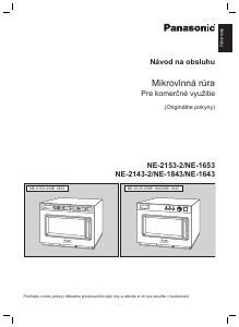 Návod Panasonic NE-2143-2 Mikrovlnná rúra