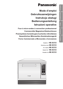 Mode d’emploi Panasonic NE-SCV2BPQ Micro-onde