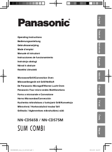 Használati útmutató Panasonic NN-CD565B Mikrohullámú sütő