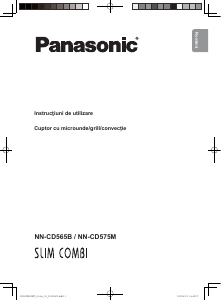 Manual Panasonic NN-CD565B Cuptor cu microunde