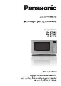 Brugsanvisning Panasonic NN-CF771S Mikroovn