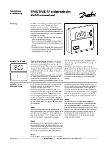 Handleiding Danfoss TP5E-RF Thermostaat