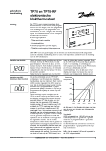 Handleiding Danfoss TP75-RF Thermostaat