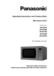 Manual Panasonic NN-E209WMBPQ Microwave