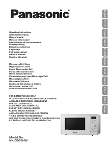 Használati útmutató Panasonic NN-GD34HW Mikrohullámú sütő