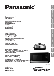 Manual de uso Panasonic NN-GD36H Microondas