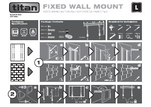 Hướng dẫn sử dụng Titan MF 6550 Giá treo tường