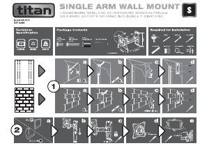 Manual Titan MS 2615 Suport pe perete