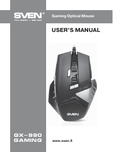 Manual Sven GX-990 Mouse