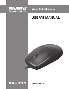 Manual Sven RX-111 Mouse