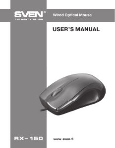 Manual Sven RX-150 Mouse