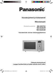 Kasutusjuhend Panasonic NN-SD271S Mikrolaineahi