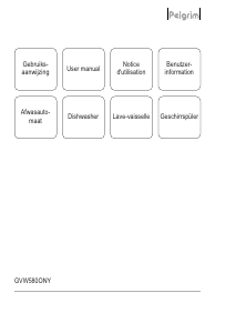 Mode d’emploi Pelgrim GVW580ONY Lave-vaisselle