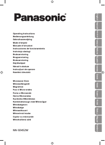 Manuale Panasonic NN-SD452W Microonde